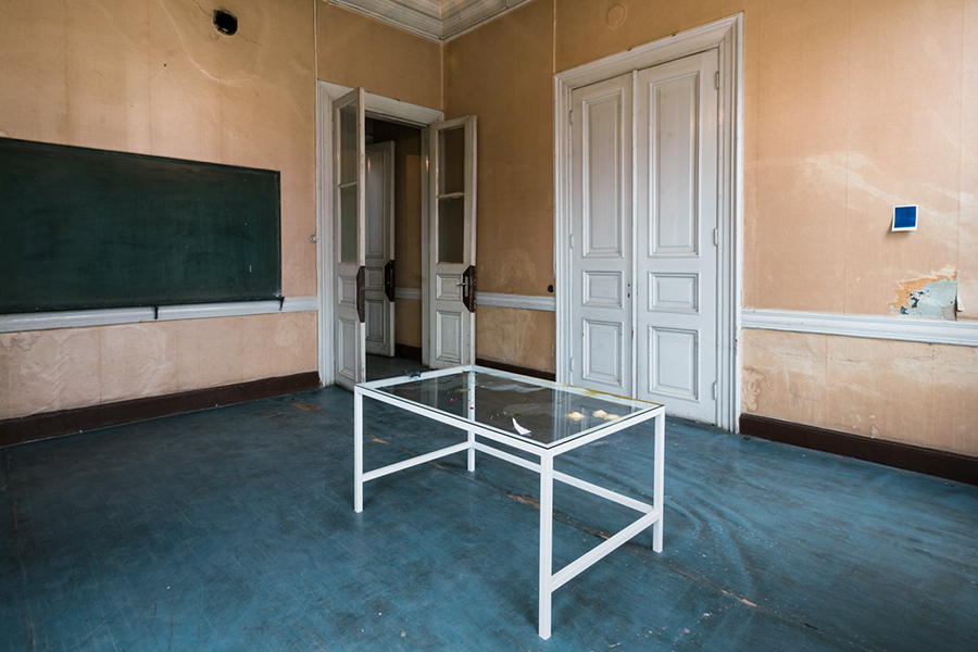 a photograph installed at Abud Efendi Konağı