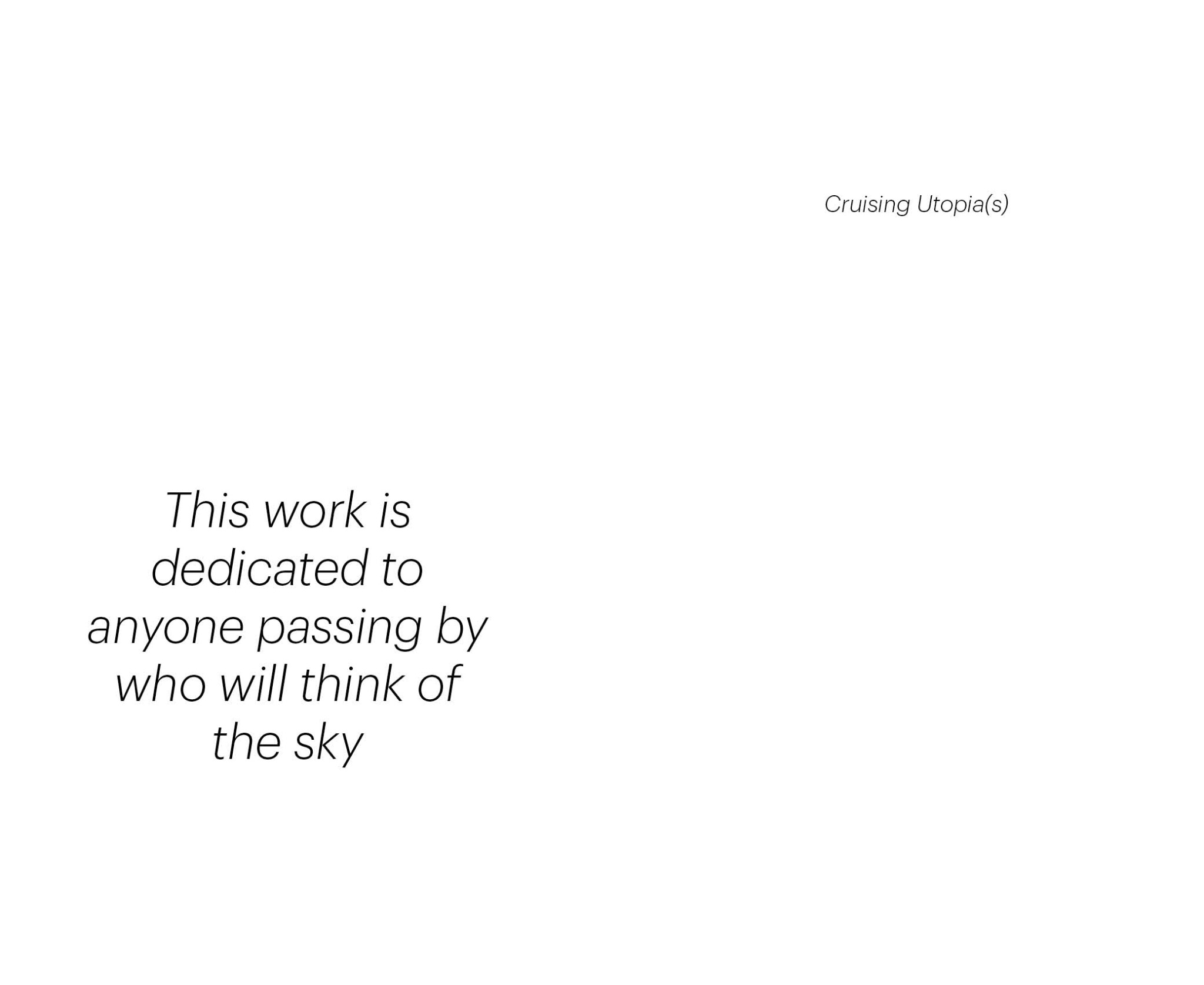 Dedication page from Mavi Blue Blau