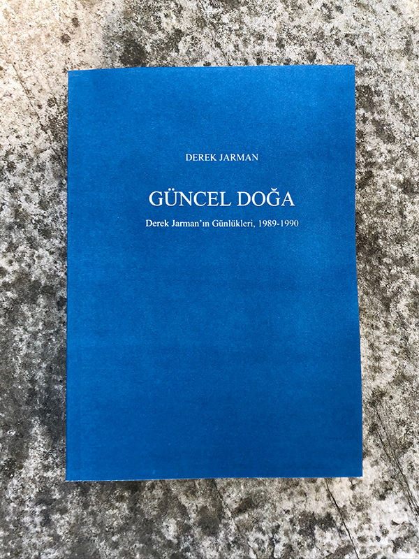 Handmade cyanotype cover of Modern Nature / Güncel Doğa
